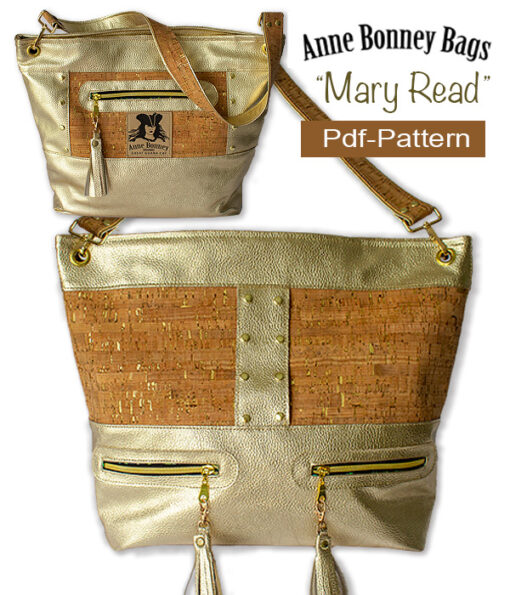 PDF Pattern Tote Bag, Mary Read, pdf pattern, PDF tote bag pattern, Tote Bag Pattern pdf