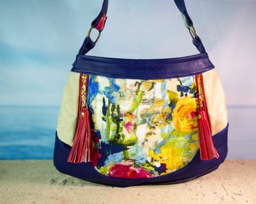 PDF Sewing Pattern for Shoulder Bag With Front Pocket and 2 Vertical Zippers - "Cheng Sau"  -Downloadable Pdf Pattern - Free Tutorial - Image 4