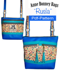 Rusla Crossbody bag pattern, pdf pattern, PDF bag pattern - Crossbody bag pattern, Bag Pattern pdf