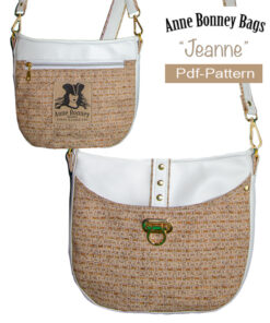 Jeanne Crossbody Bag Pattern, pdf pattern, PDF bag pattern - Crossbody bag pattern, Bag Pattern pdf