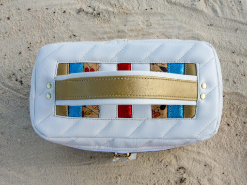 Suzi Toiletry Bag - White Sample - PDF pattern for download