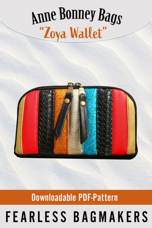 Zoya Zipper Wallet Pattern - PDF file for download